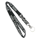 China Metal Ring Event Woven Dye Sublimation Lanyards For Smartphone / ID Badges distributor