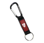 Best PVC Rubber Label Custom Carabiner Keychain Clips Environmental Protection for sale