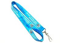 China Blue Dye Sublimation Lanyards For Soccer Competition Neck Strap 900*20mm distributor