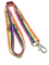 Simple Colorful Rainbow Dye Sublimation Lanyards With Metal Hook 900 * 20mm supplier