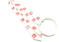 Silk Screen Custom Polyester Lanyards Red Pattern Printing Silicone Wristband supplier
