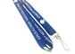 Deep Blue Requested Breakaway Neck Lanyards , Screen Printed Lanyards For Women supplier