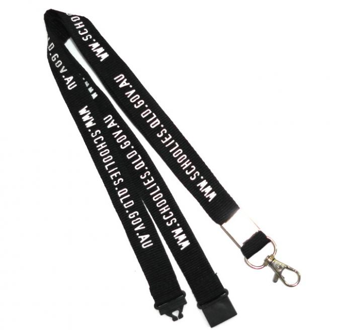 1 Color Personalized Neck Strap Lanyard For ID Badges / Exhibition Card