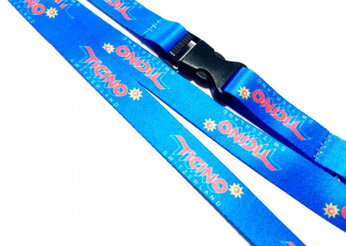 Heat Transfer Color Dye Sublimation Lanyards Custom Printed with Safety Buckle
