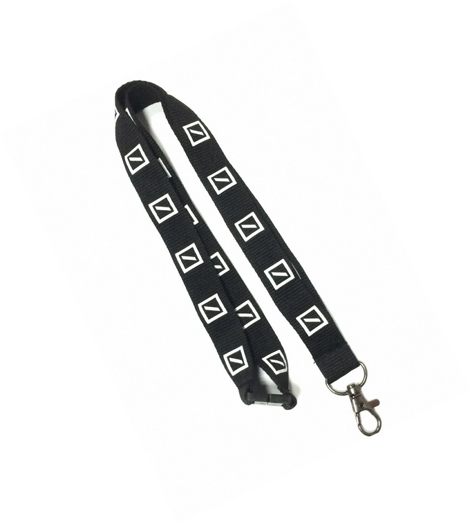 Custom Polyester Silk Screen Lanyard With Safety Buckle / Metal Hook