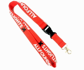 China Plastic Buckle Cell Phone Holder Lanyard / Silk Screen Printing Neck Straps For Name Badges distributor