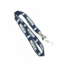China Custom Polyester Name Badges Keychain Necklace Strap With Swivel J Hook distributor
